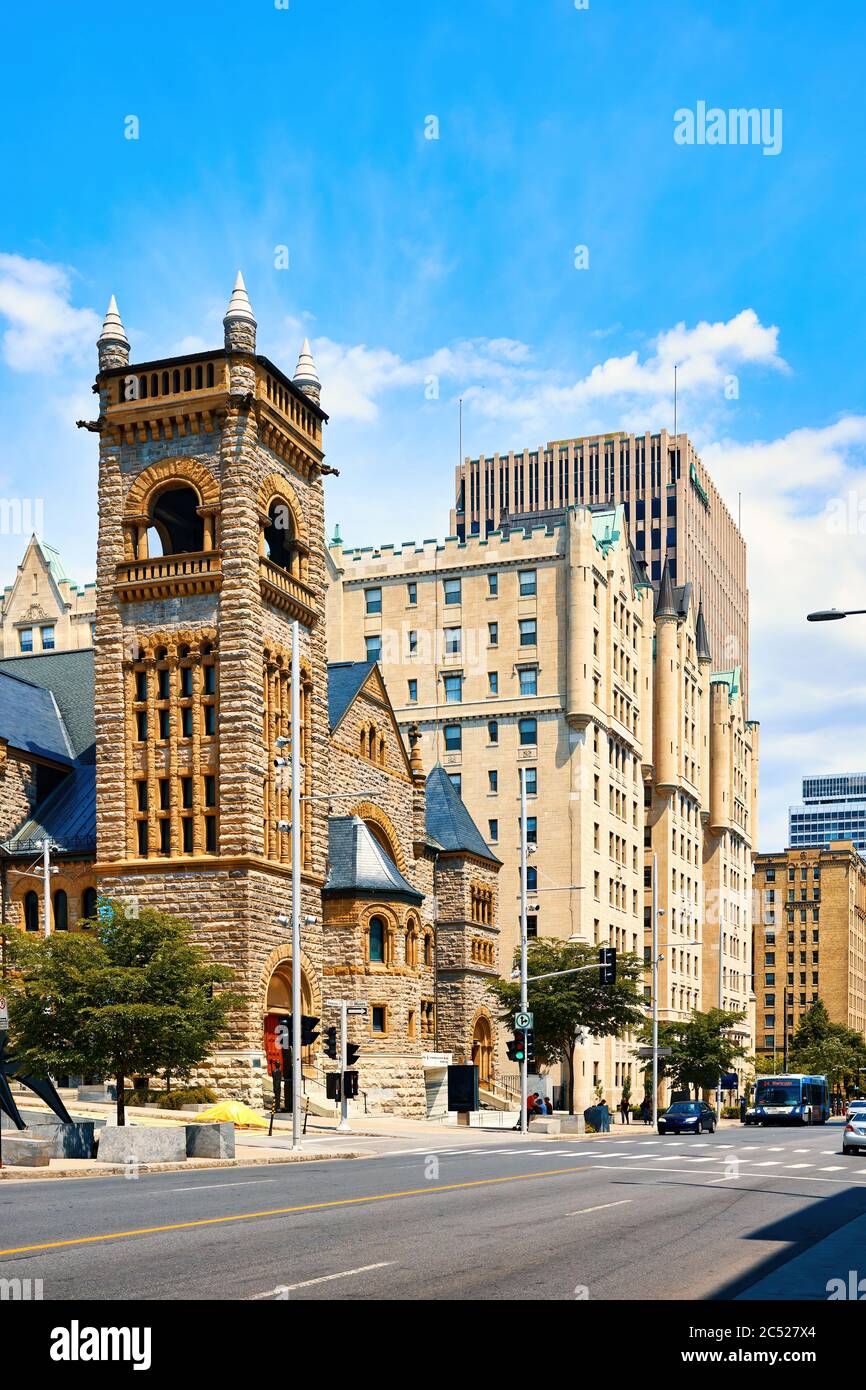 Montreal, Canada - Giugno, 2018: Montreal Museum of fine Arts edificio della sala borgy su sherbrooke Street a Montreal, Quebec, Canada. Foto Stock