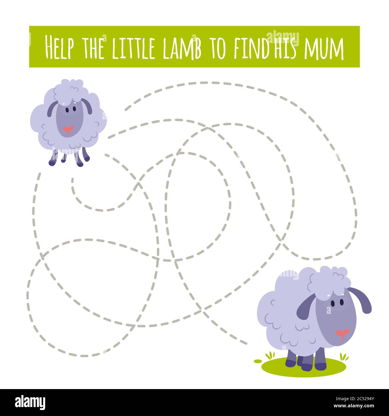 Giochi educativi per bambini corrispondenti. Attività per bambini e bambini degli anni prescolare. Illustrazione Vettoriale