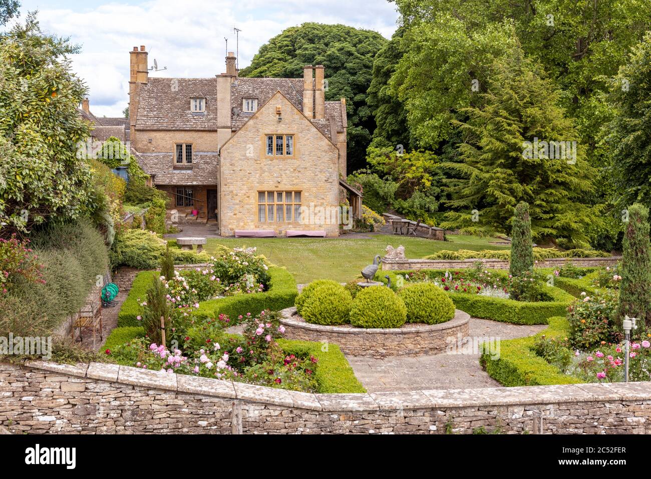 Snowshill Hill vicino al villaggio di Cotswold di Snowshill, Gloucestershire Regno Unito Foto Stock