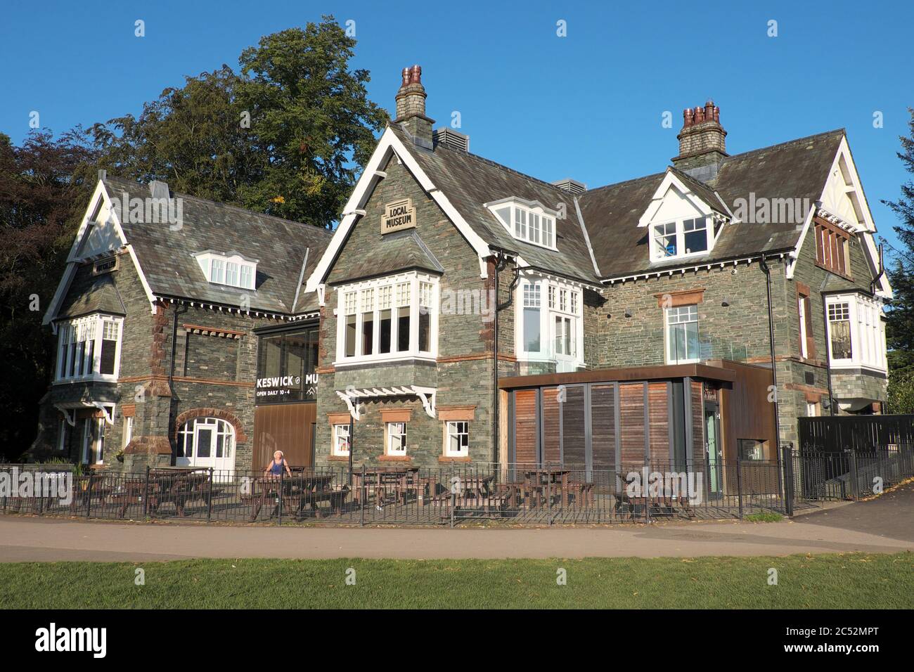 Keswick Museum e Galleria d'Arte nel Lake District National Park, Cumbria, Regno Unito Foto Stock