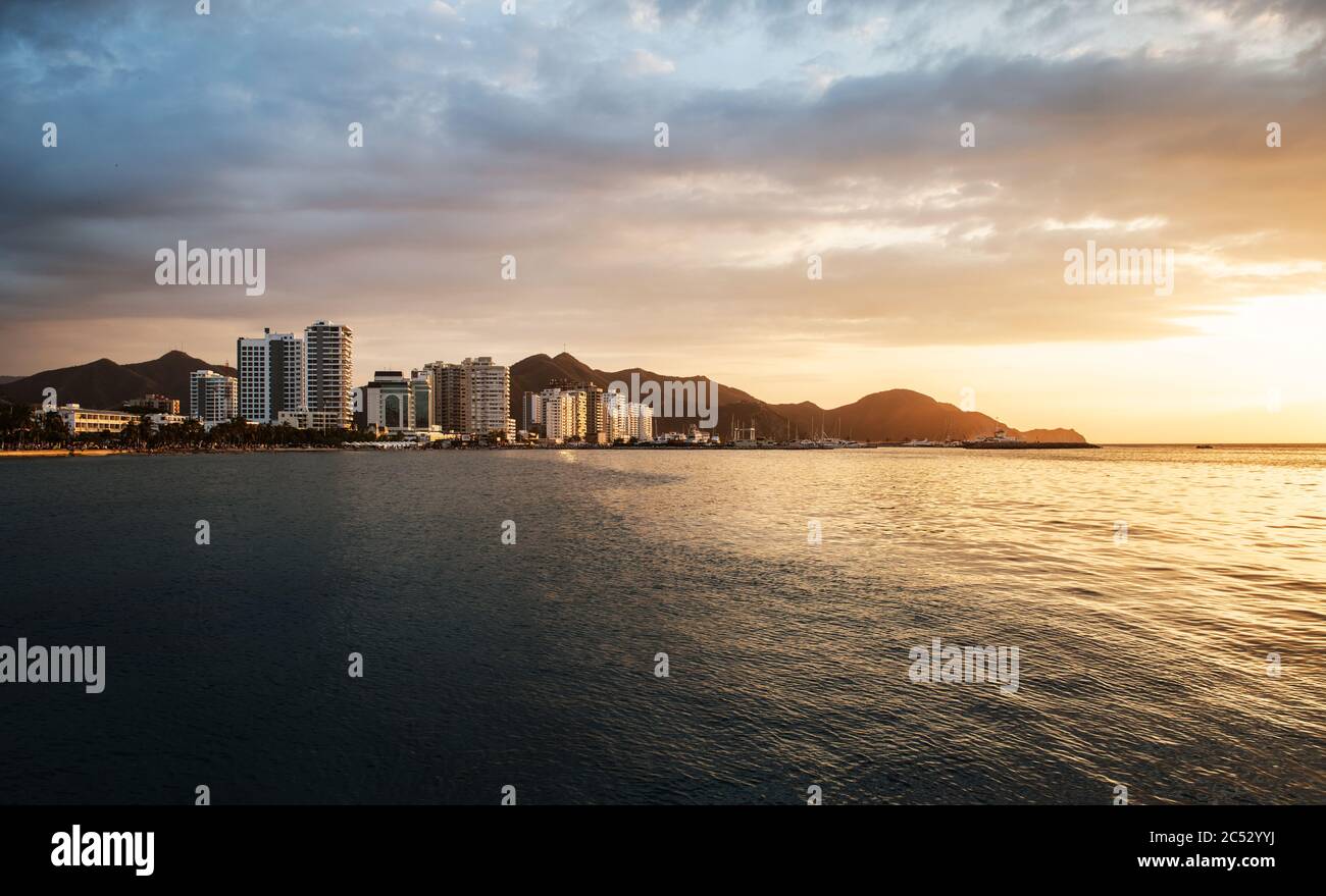 Paesaggio di Santa Marta, Colombia, Sud America Foto Stock