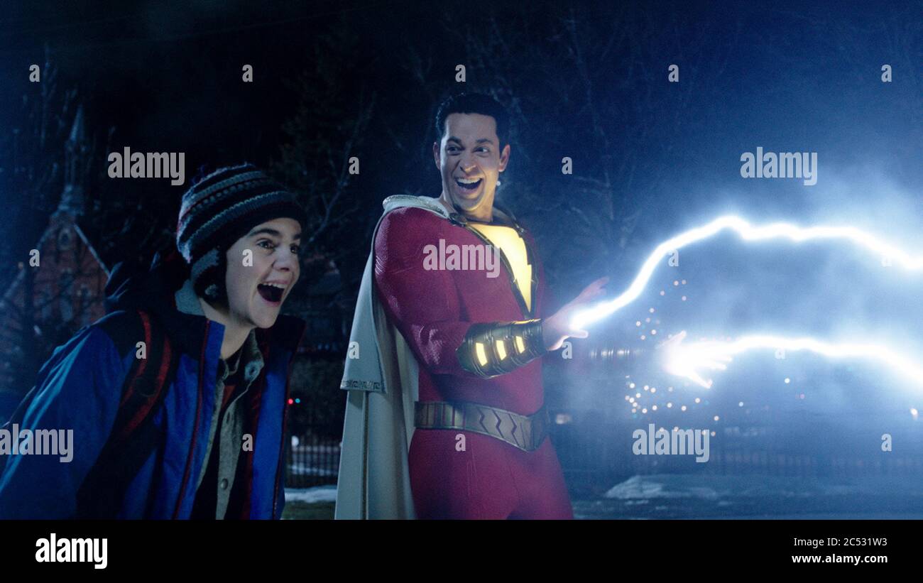 SHAZAM! (2019) JACK DYLAN GRAZER ZACHARY LEVI DAVID F SANDBERG (DIR) WARNER BROS/MOVISTORE COLLECTION LTD Foto Stock