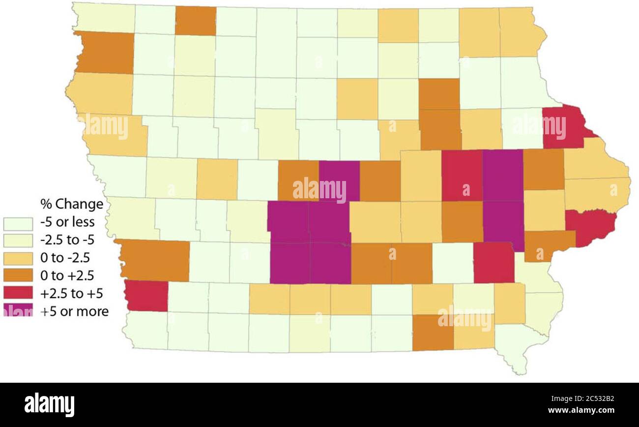 Iowa pop dal 00 al 08. Foto Stock