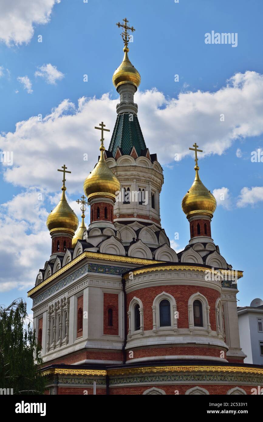 Chiesa ortodossa russa a Vienna, Austria Foto Stock