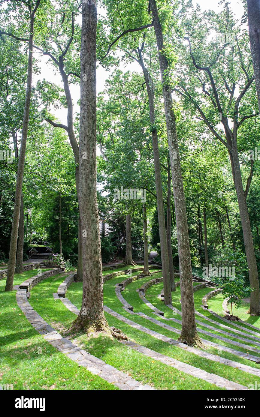 Scott Outdoor Amphitheatre, Swarthmore College, Swarthmore, Pennsylvania, Stati Uniti Foto Stock