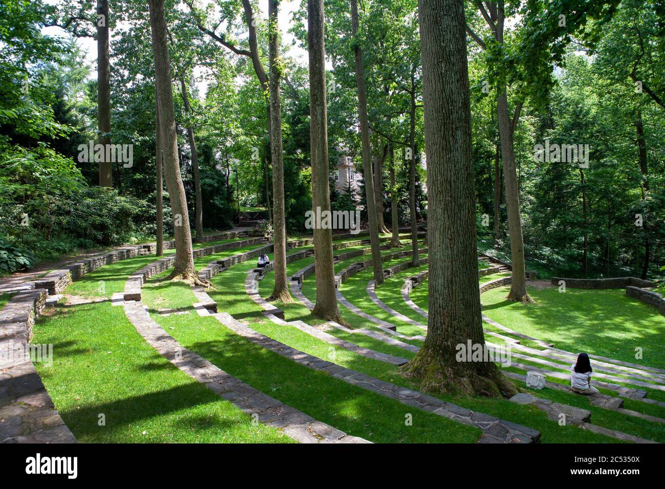 Scott Outdoor Amphitheatre, Swarthmore College, Swarthmore, Pennsylvania, Stati Uniti Foto Stock