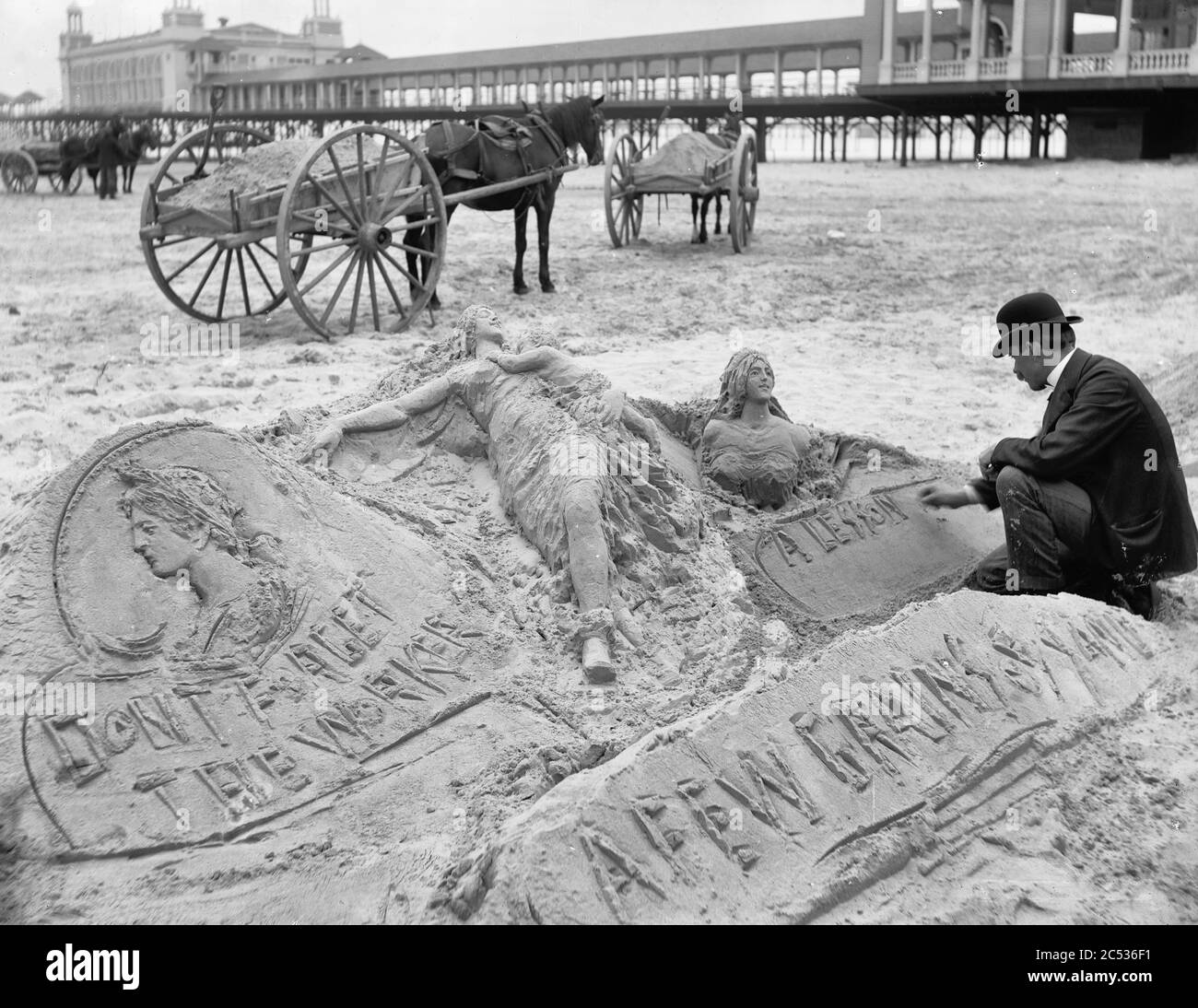 The Sandman, Atlantic City, New Jersey, circa 1900 Foto Stock