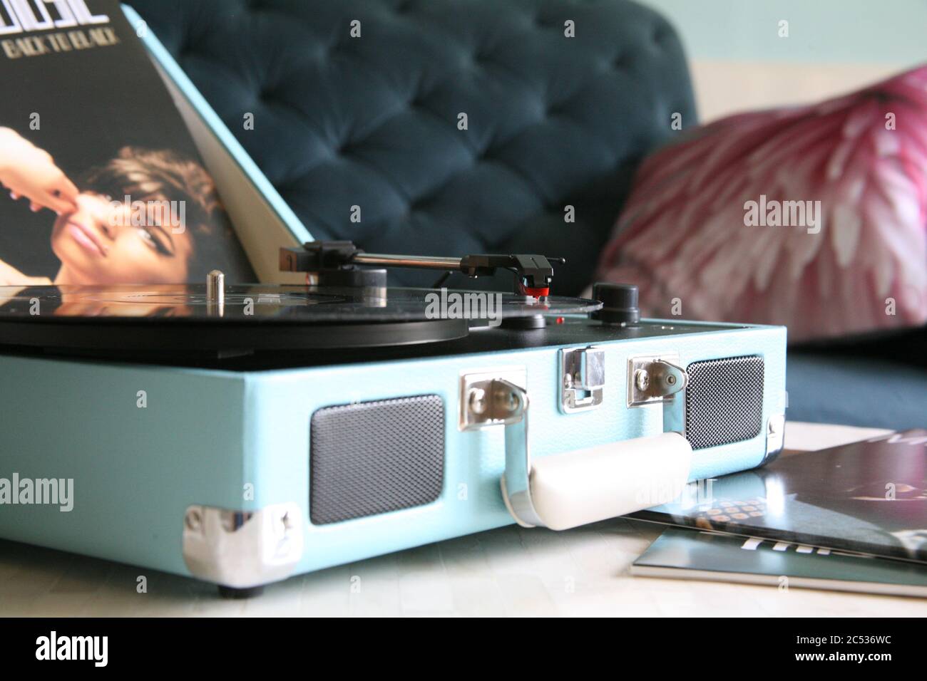 Nostalgia, lettore di dischi in vinile retrò Foto Stock