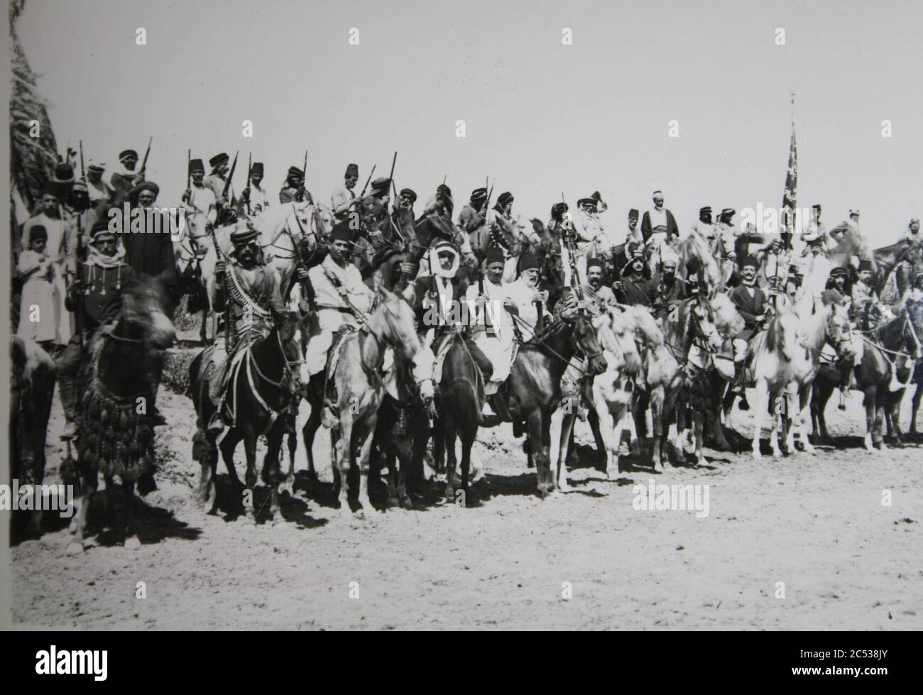 Israele nella prima guerra mondiale - unità di cavalleria volontaria Druze H OP 037. Foto Stock