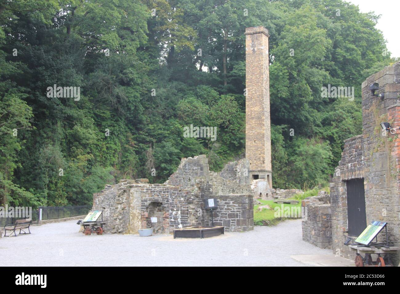 Aberdulais Tinworks in Galles Foto Stock