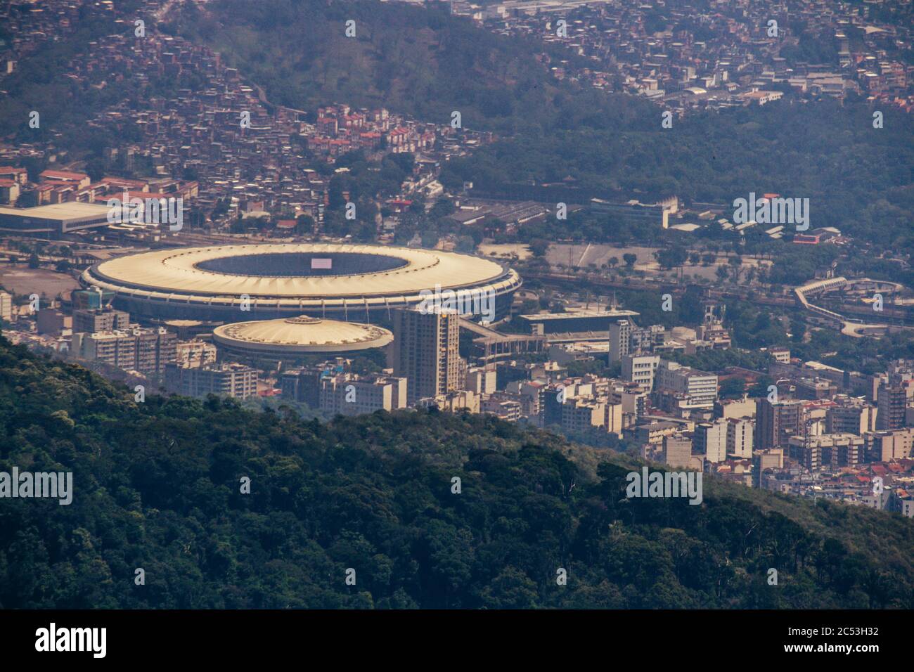 Stadio di calcio Maracanã, Rio de Janeiro, Brasile Foto Stock