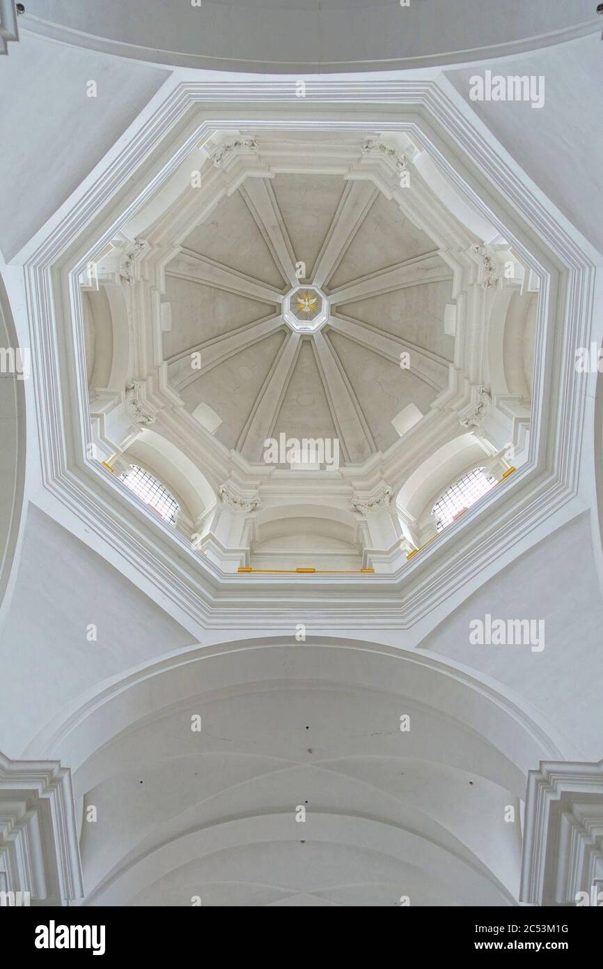 Cupola interna - Stift Haug - Neumünster - Würzburg, Germania Foto Stock