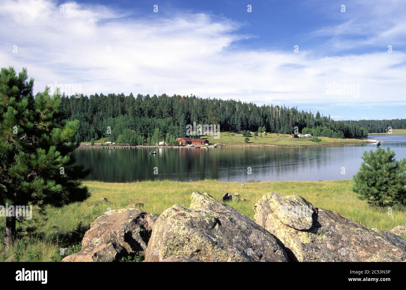 Big Lake, White Mountains, Arizona Foto Stock