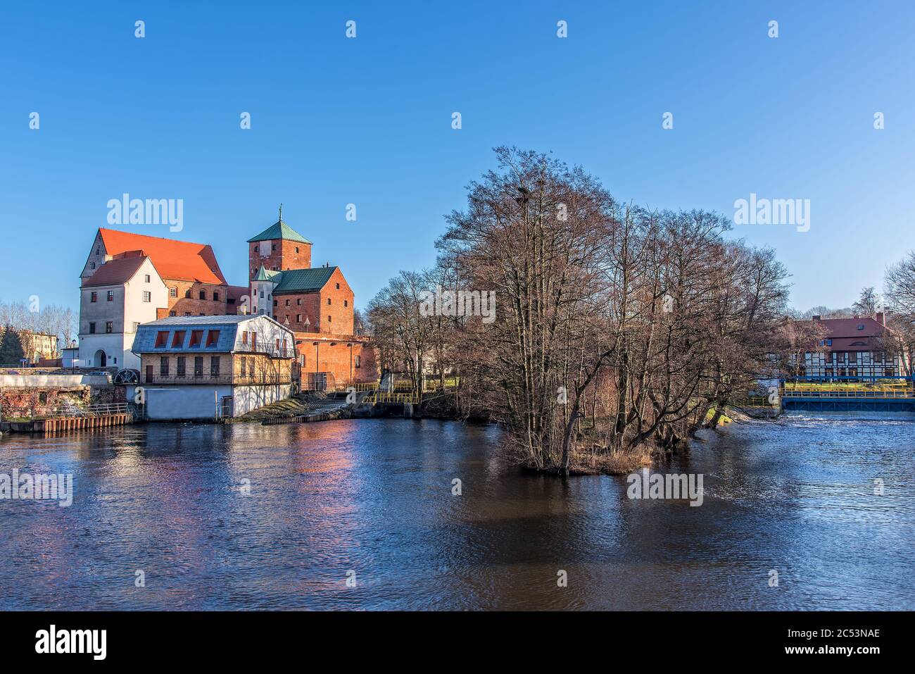 Castello dei Duchi Pomeraniani a Dar?owo Foto Stock