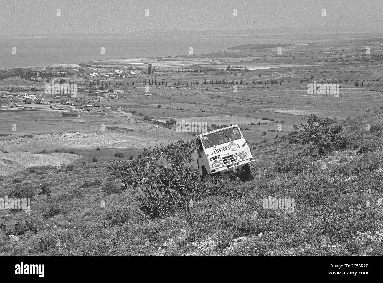 Volvo c303 sui dazi delle Nazioni Unite nella montagna di cipro 1964 Foto Stock