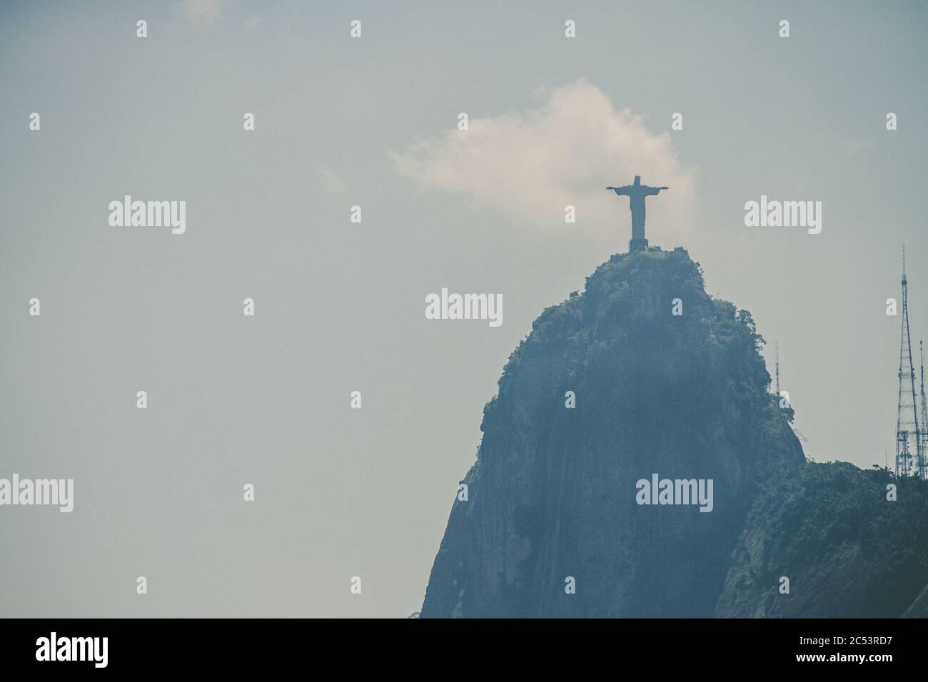 Monte Corcovado, Rio de Janeiro, Brasile Foto Stock