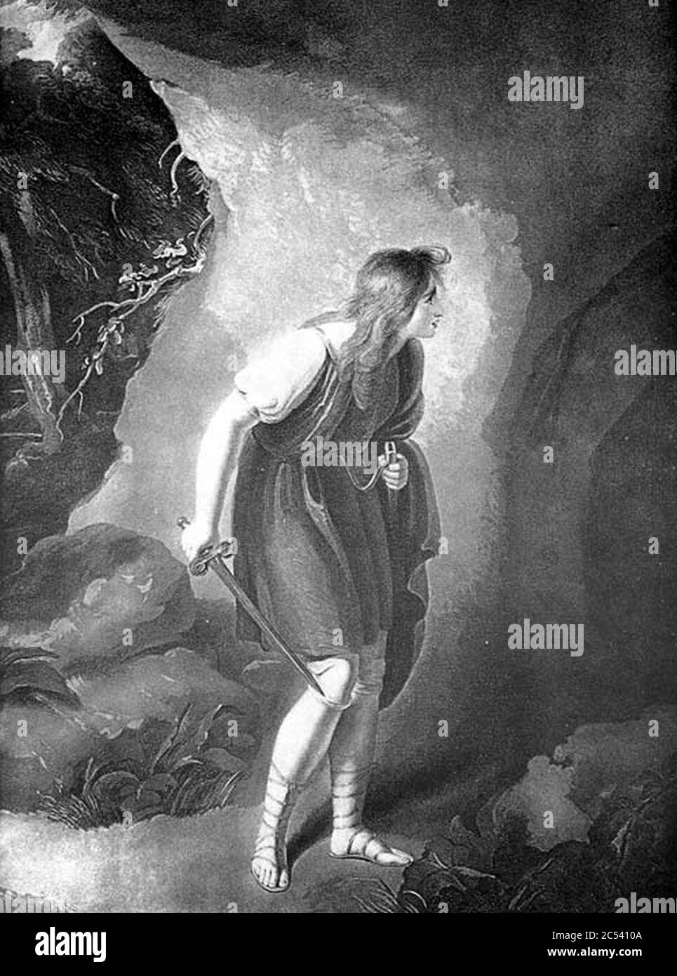 Imogen in vestiti di ragazzo - Richard Westall. Foto Stock