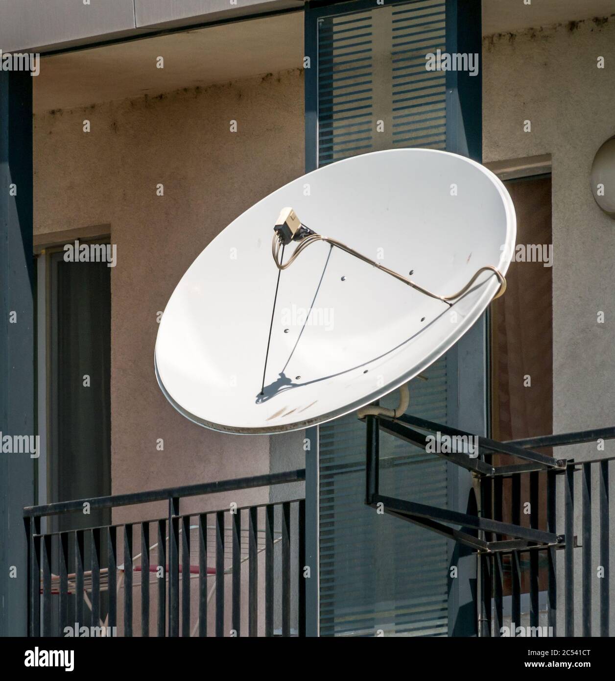 Staffa Per Parabola Satellite Da Balcone Kamsat, Montaggio Verticale 300mm, 30cm
