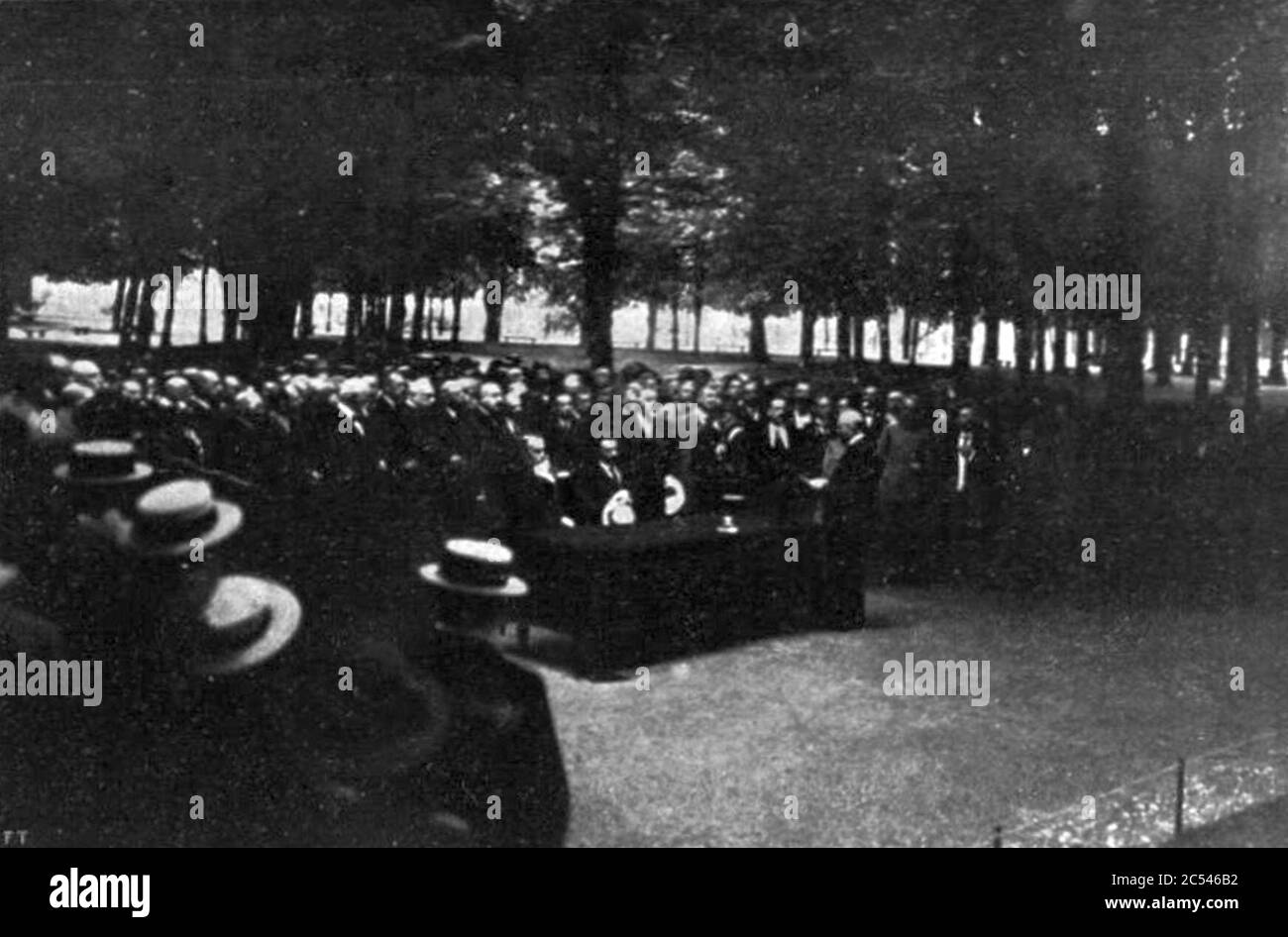 Apertura monumento a Filippo Carcano 1916. Foto Stock