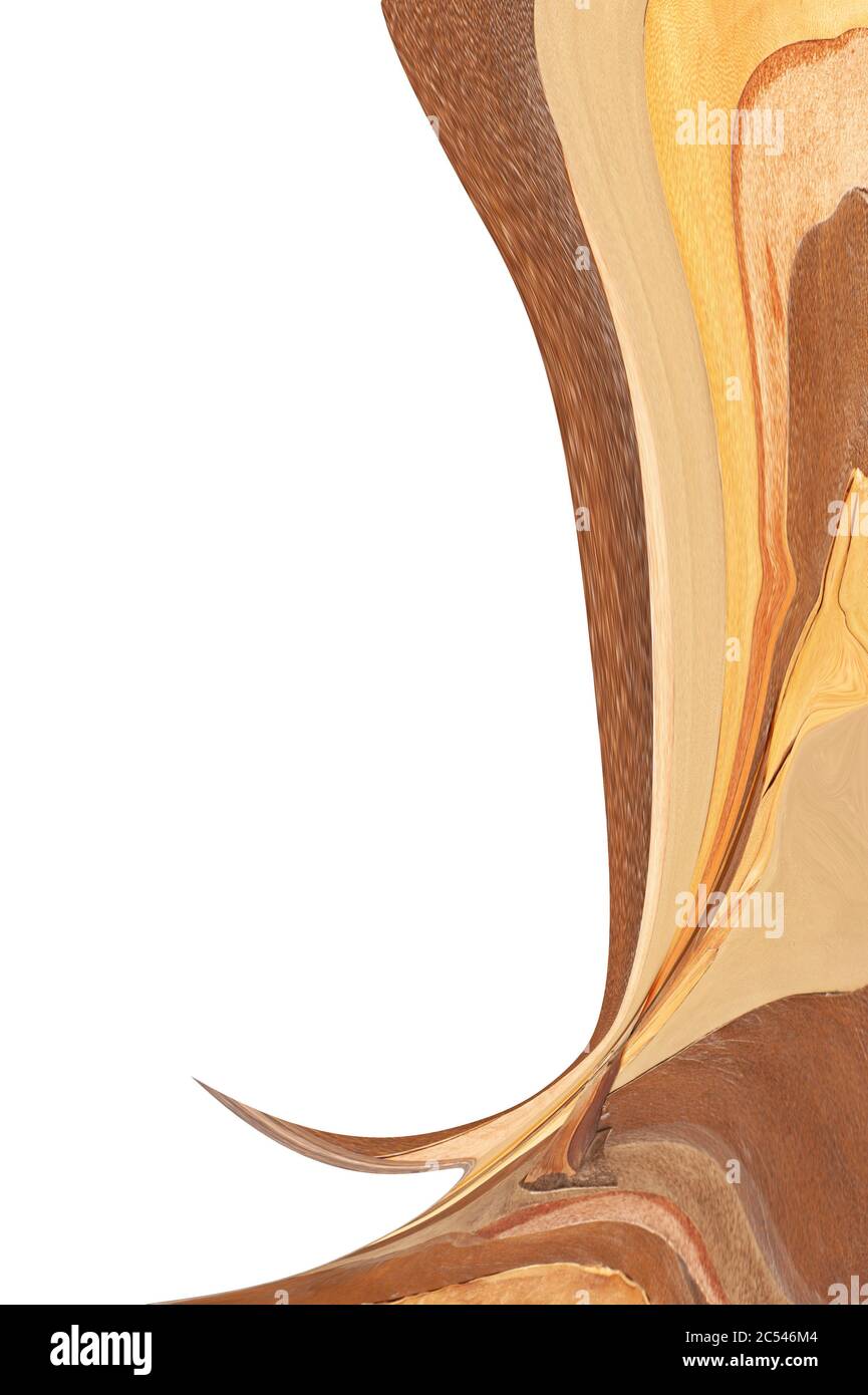 Colline astratte, scarpe, stivali o drappe in pieghe con spazio vuoto per il testo. Il design moderno è stato liquefatto in Photoshop. Foto Stock