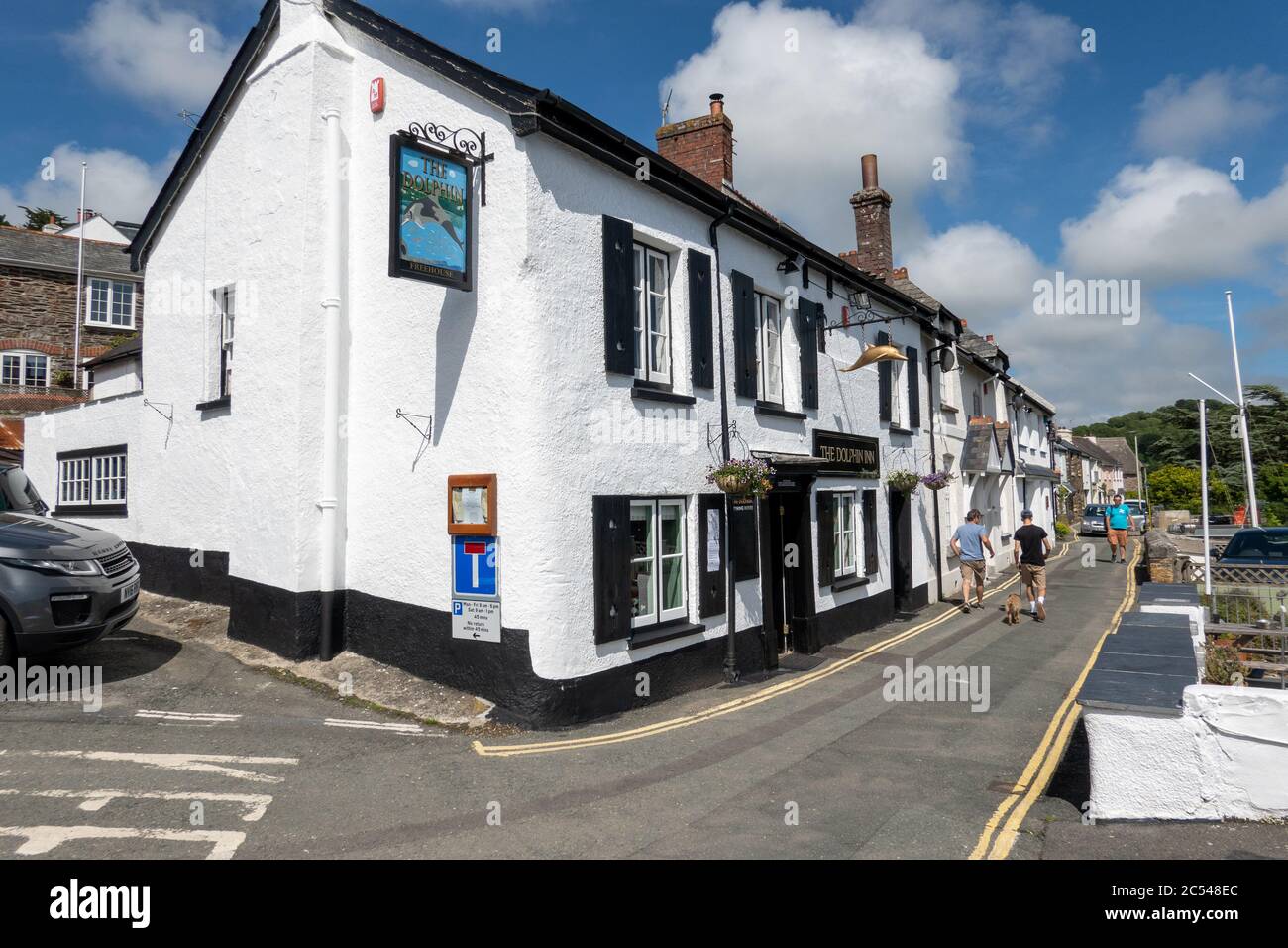 The Dolphin Inn, Pub and Bistro, Newton Ferrers, Devon, Regno Unito Foto Stock