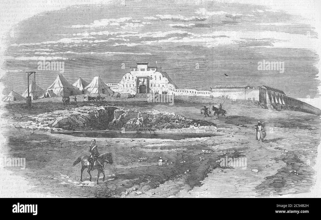 Mutiny indiano il Fort di Mhow. Foto Stock