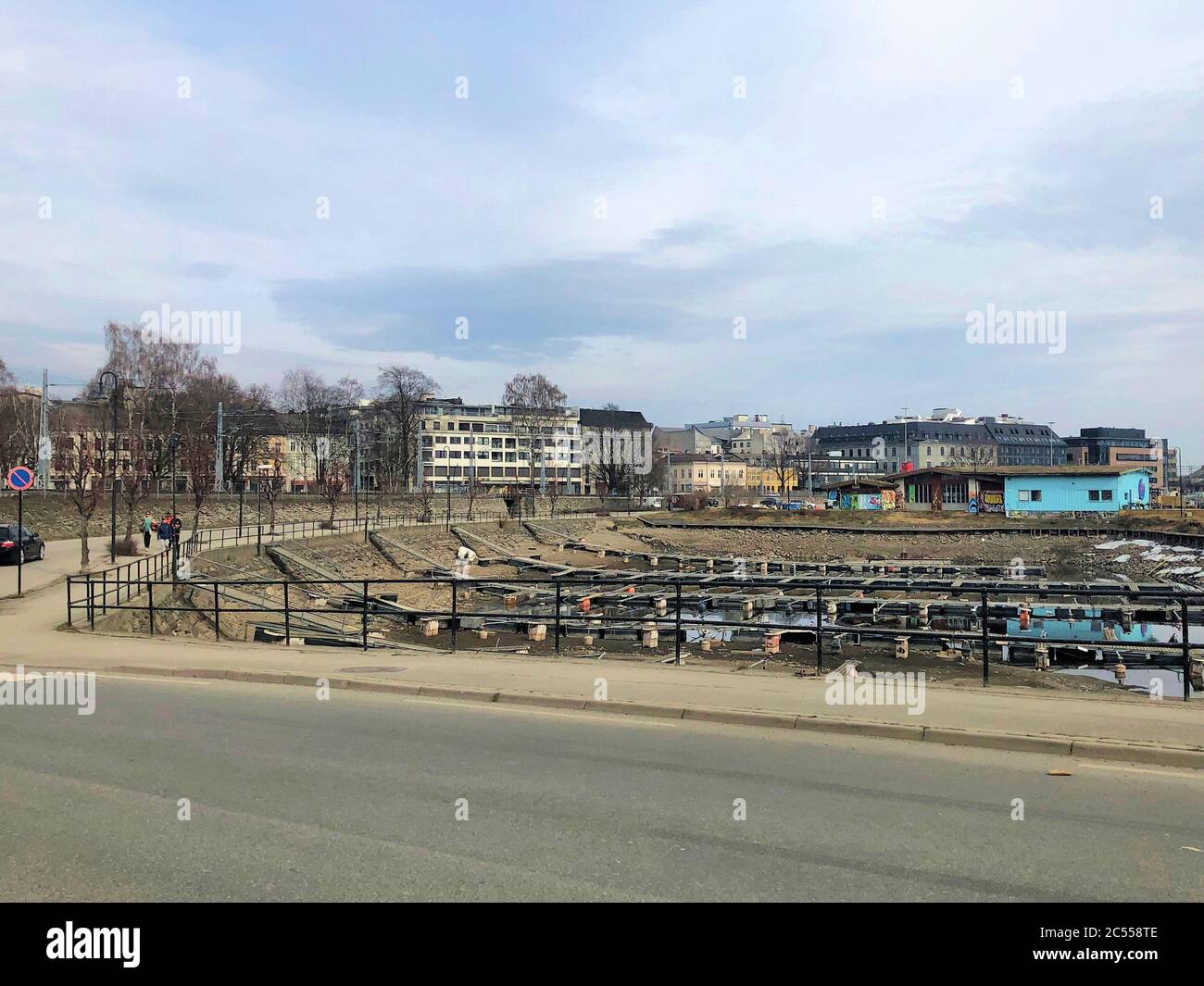 Nelle strade di Hamar Norvegia Foto Stock