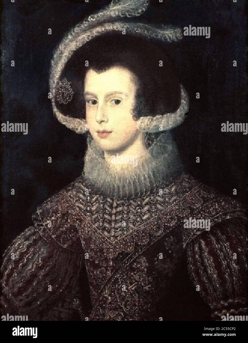 Isabella von Bourbon di Diego Velázquez. Foto Stock