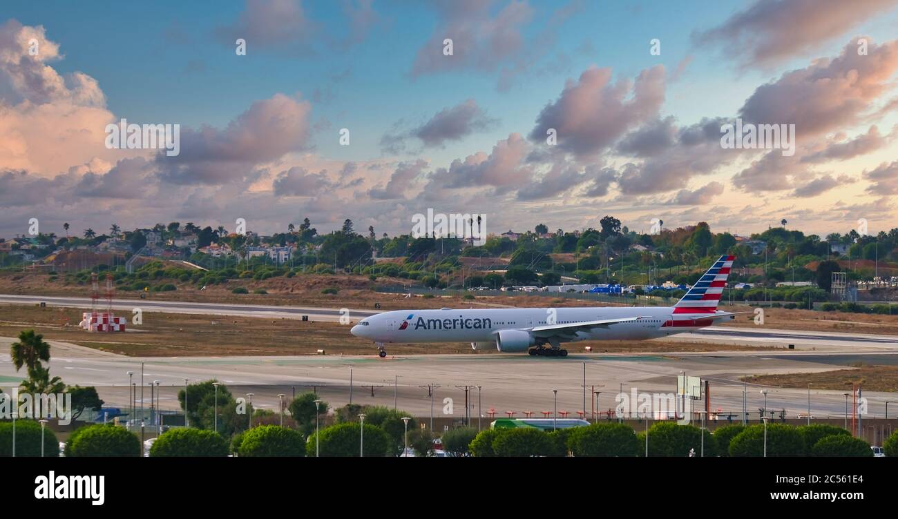 Americano al LAX al Dusk Foto Stock