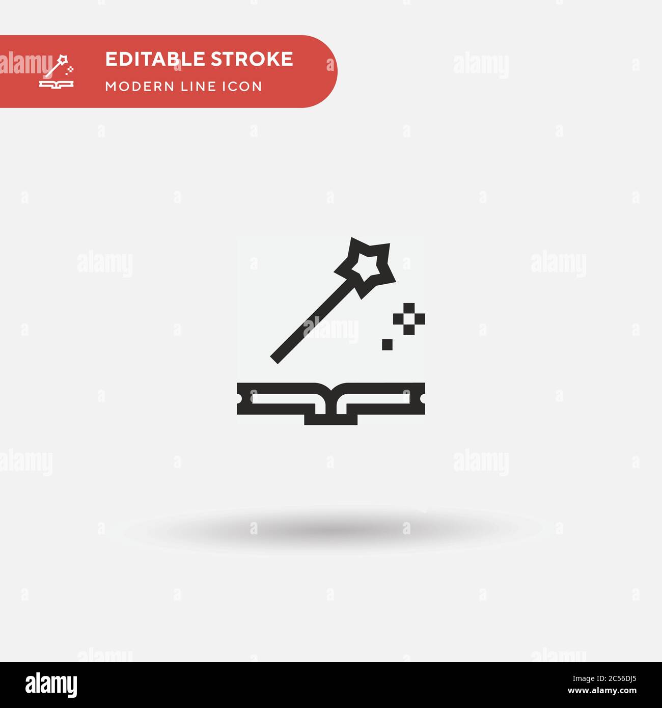 Icona vettore semplice fata tale. Modello di disegno simbolo illustrazione per elemento UI mobile Web. Pittogramma moderno a colori perfetto su tratto modificabile. Icone delle fiabe per il vostro progetto aziendale Illustrazione Vettoriale