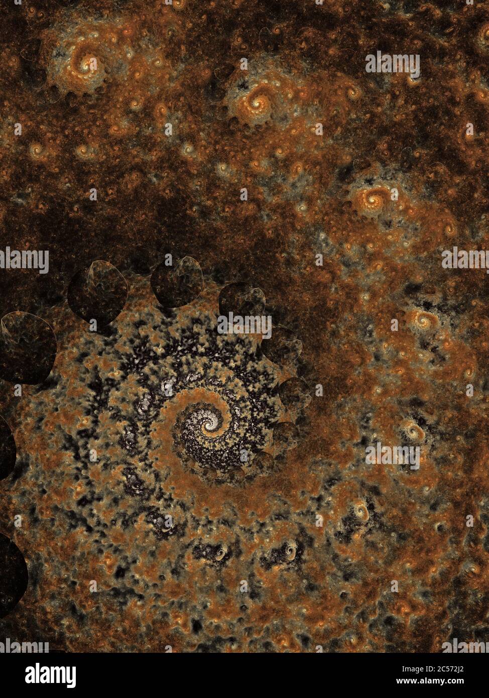 Ciondolo In Rame Con Fossile Di Ammonite E Pietra Di Luna Arcobaleno – Wire Wrap Fatto A Mano, 2,01'' - Foto 2