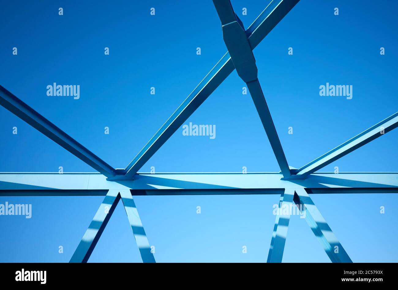 Primo piano dell'immagine del telaio del ponte. Foto Stock