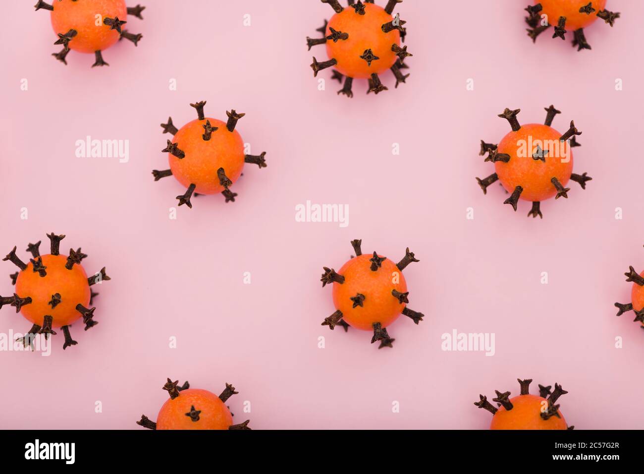 COVID-19, virus, disposto, particelle Foto Stock