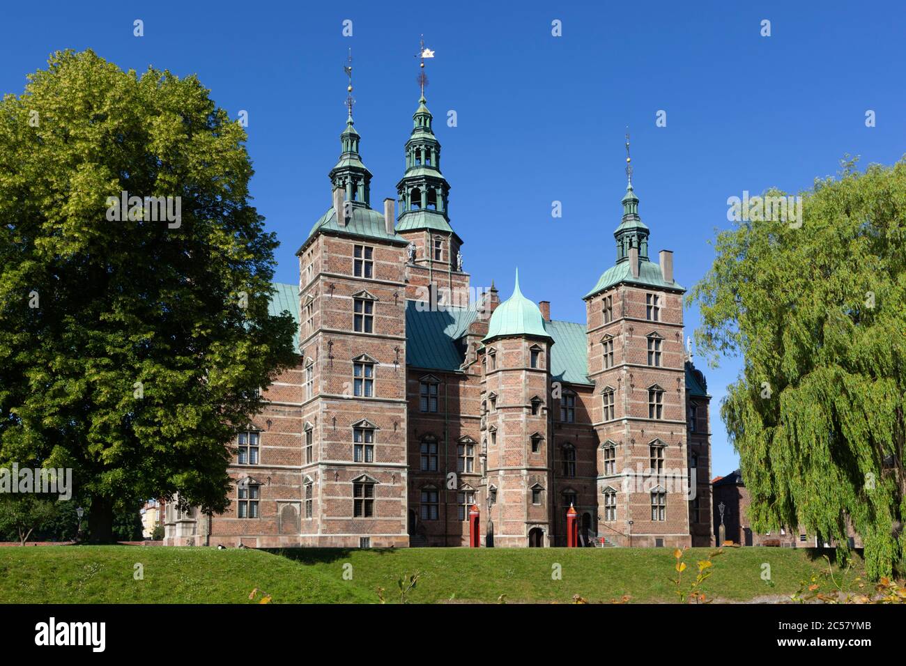 Rosenborg slot (castello) costruito come Summer House nel 1606-1634 per Christian 4 Foto Stock