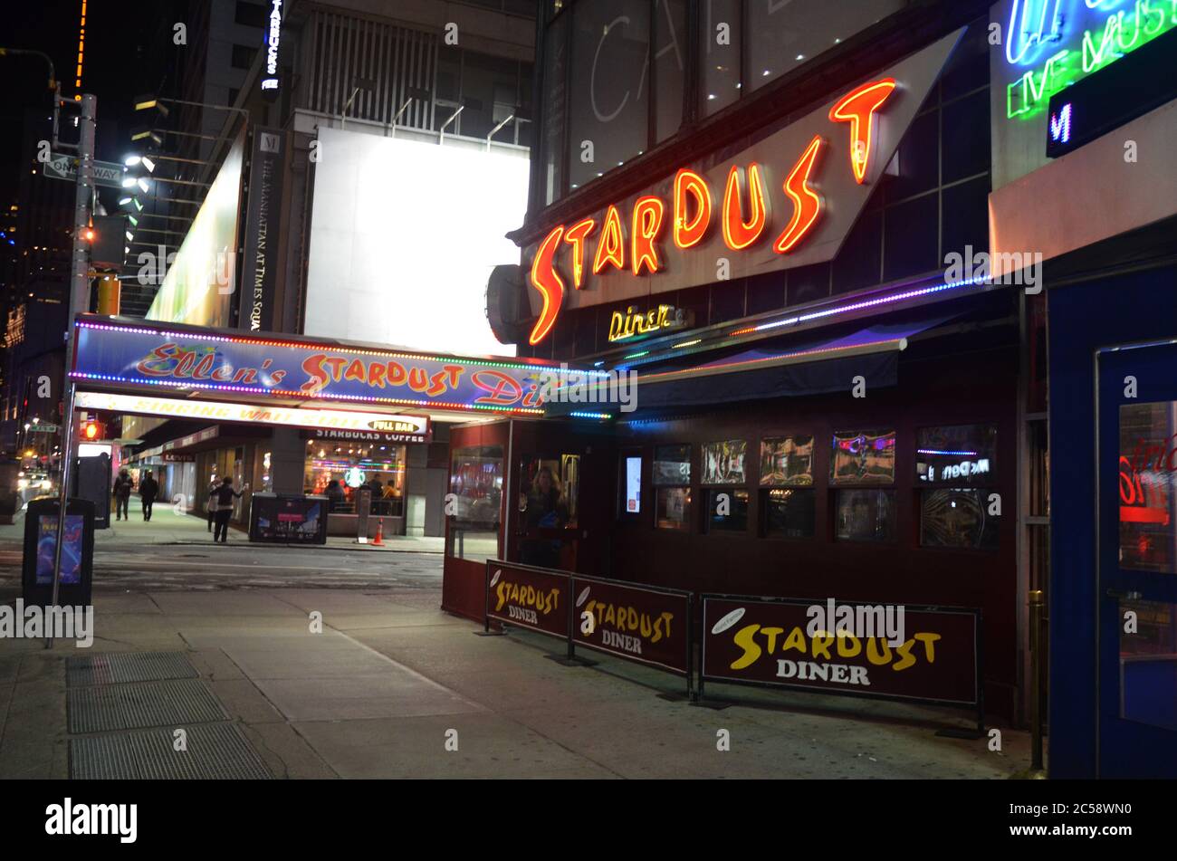 New York City Ellen s Stardust Diner Travel 2015 novembre Foto Stock