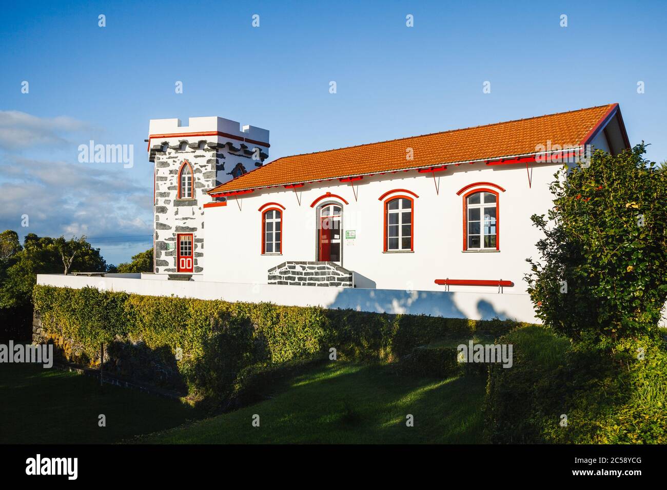 Centro di Artigianato, a capelinhos, Isola Faial, Azzorre, Portogallo Foto Stock