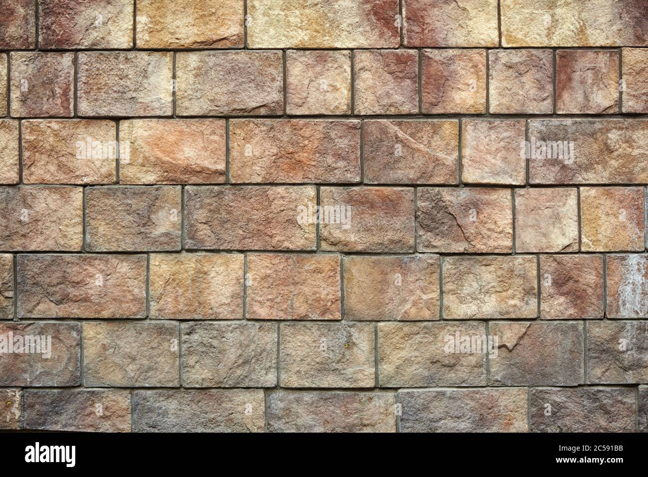 Pietra naturale muro di mattoni sfondo texture Foto Stock