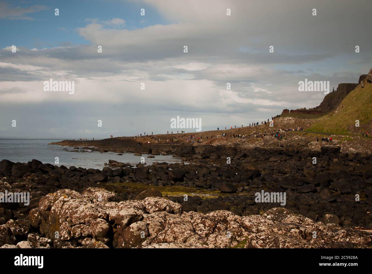 Giant's Causeway terra, luogo turistico Foto Stock