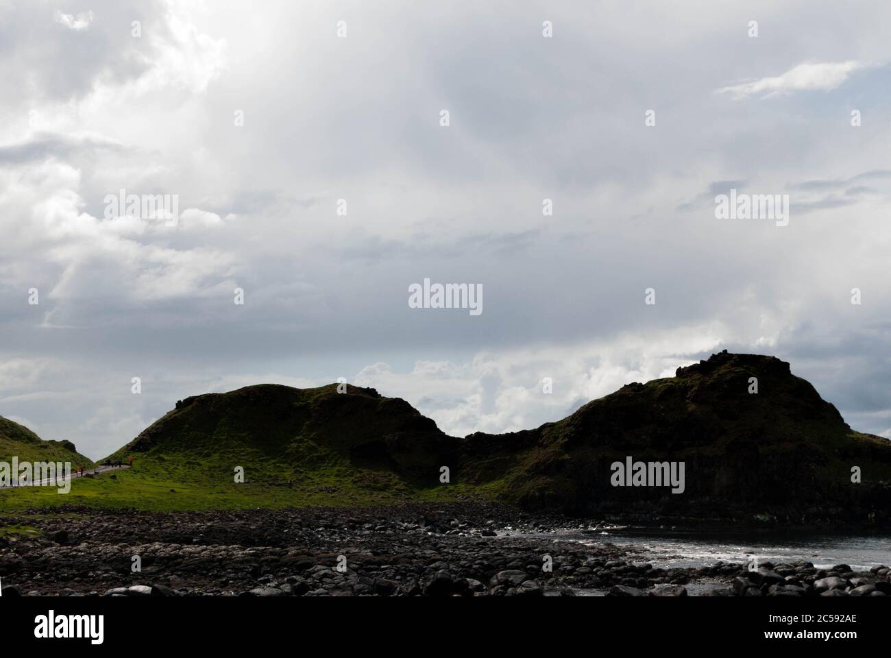 Giant's Causeway terra, luogo turistico Foto Stock