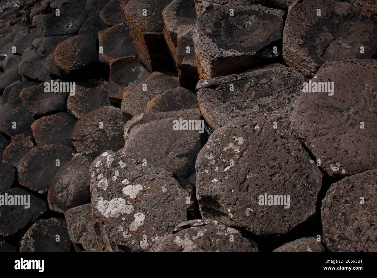 Giant's Causeway terra, luogo turistico Foto Stock