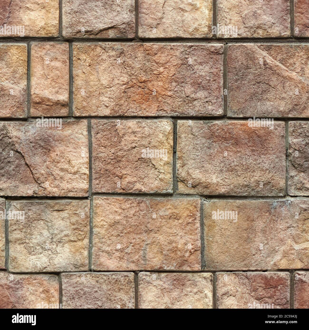 pietra naturale muro di mattoni sfondo texture. Senza interruzioni Foto Stock