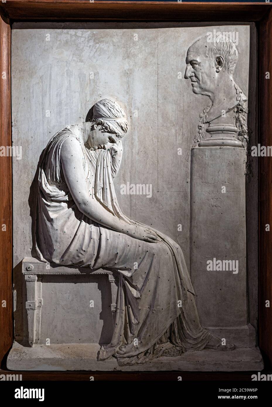 Stele di Giovanni Volpato, di Antonio Canova Foto Stock