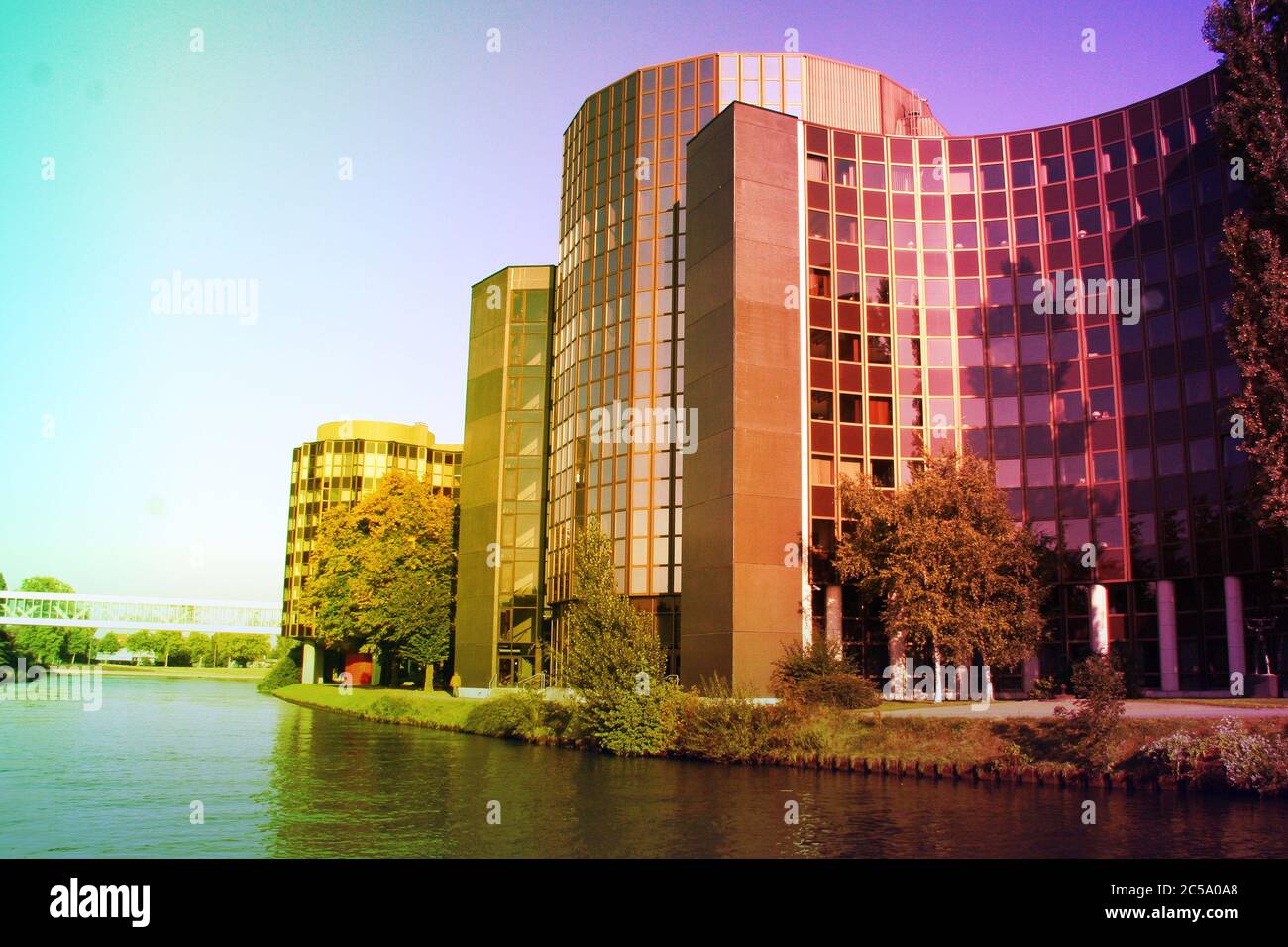 Parlamento europeo di Strasburgo Foto Stock