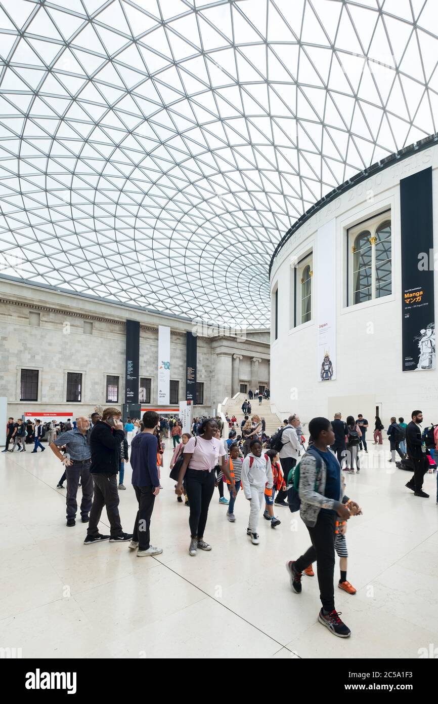 La Great Court al British Museum di Londra Foto Stock
