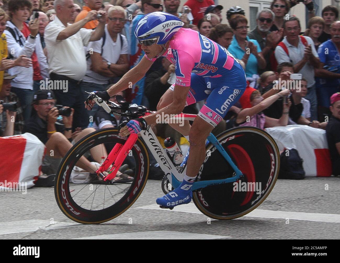 Damiano Cunego durante il Tour de France 2011, Stage20 corsa ciclistica, Grenoble – Grenoble (42,5 km) il 23 luglio 2011 a Grenoble, Francia - Foto Laurent Lairys / DPPI Foto Stock