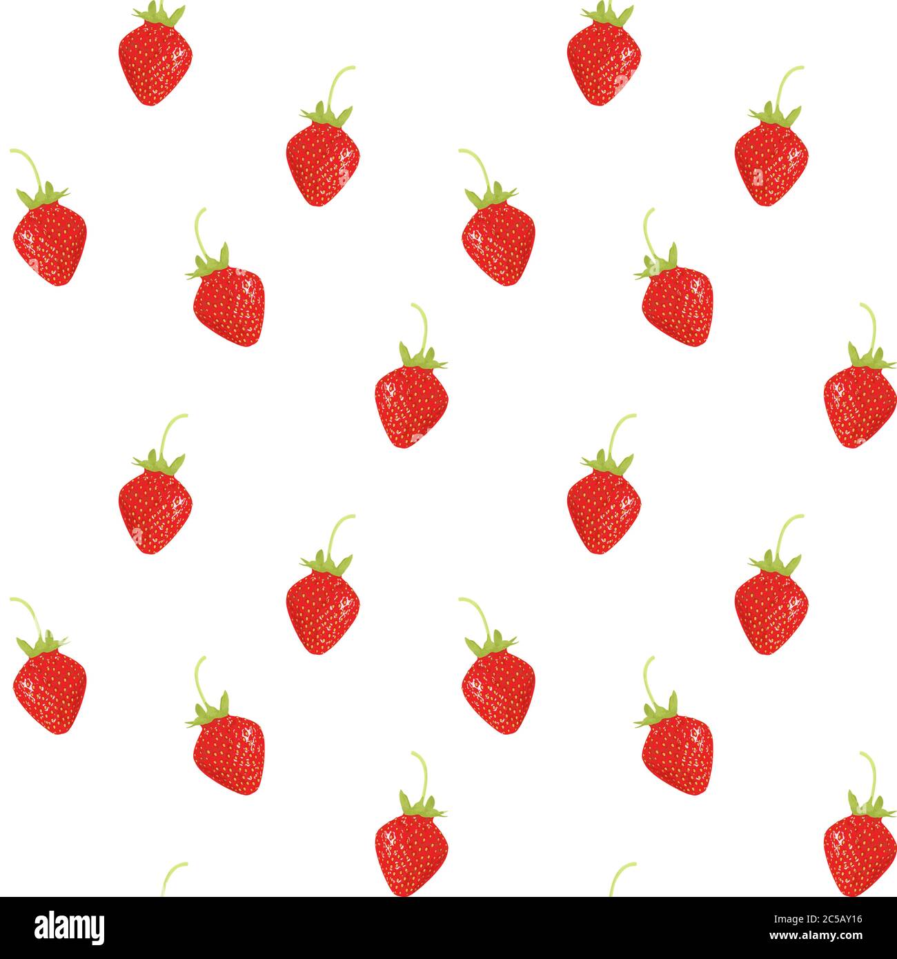 Fragola dolce matura e gustosa. Ripetizione senza giunture. Illustrazione Illustrazione Vettoriale