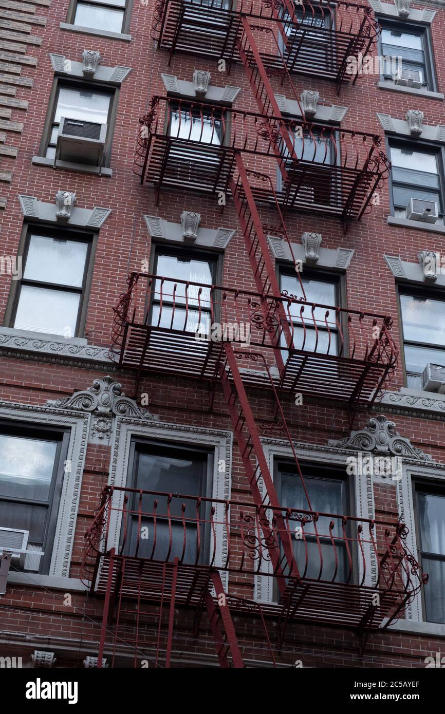 New York fire fuoriesce Foto Stock