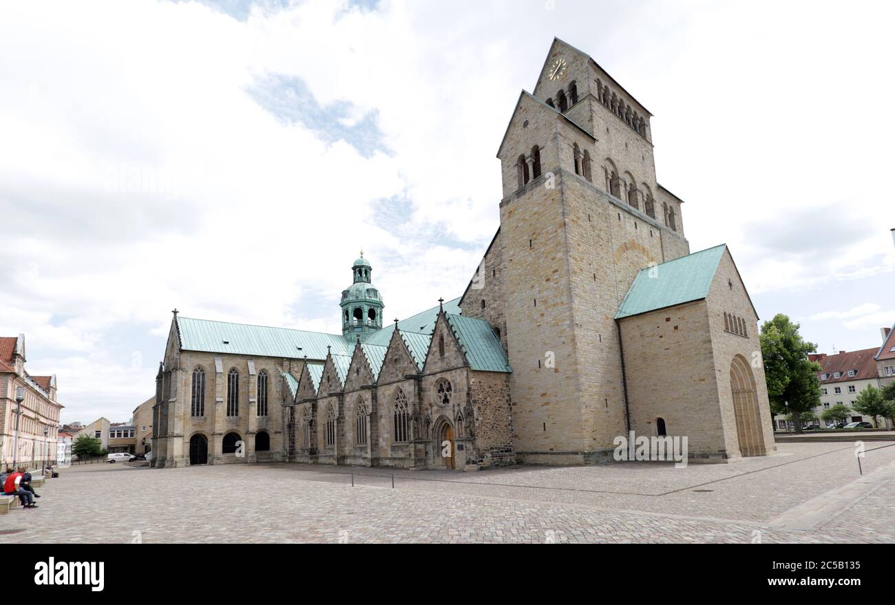 Unesco Welterbe Hildesheimer Dom St. Marien, Hildesheim, Niedersachsen, Deutschland Foto Stock