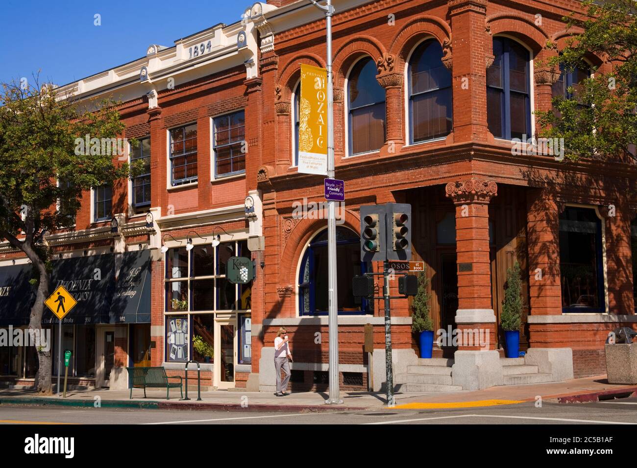 Monterey Street, San Luis Obispo, County, California, Stati Uniti Foto Stock