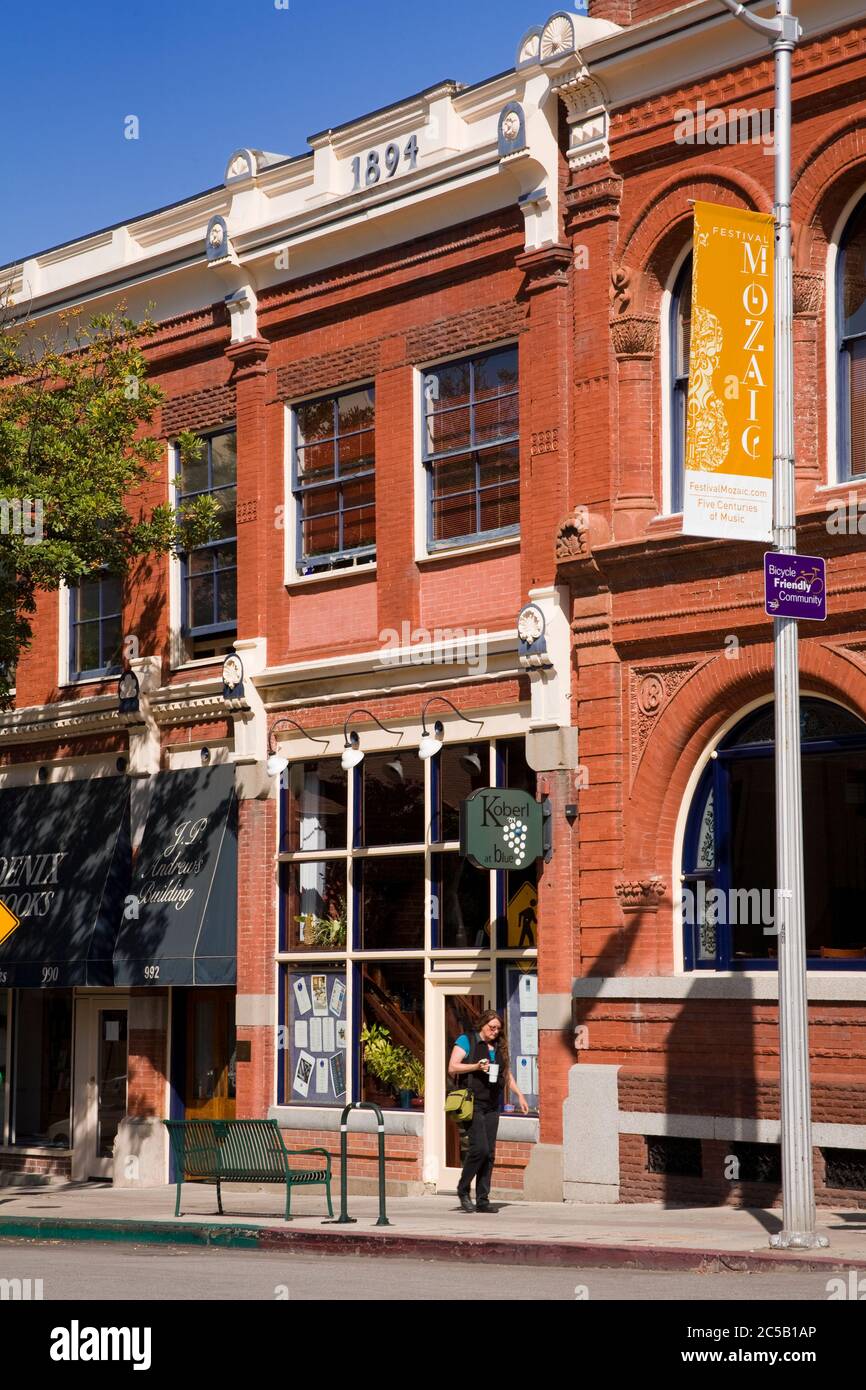 Monterey Street, San Luis Obispo, County, California, Stati Uniti Foto Stock